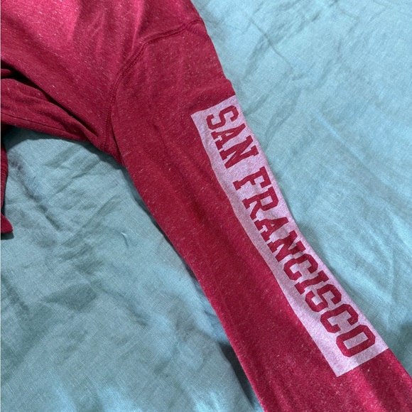 San Francisco 49ers NIKE NFL Team Apparel Red Women’s Size Large Hoodie Full Zip - Picture 6 of 8